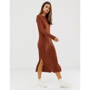 Asos ribbed midi dress